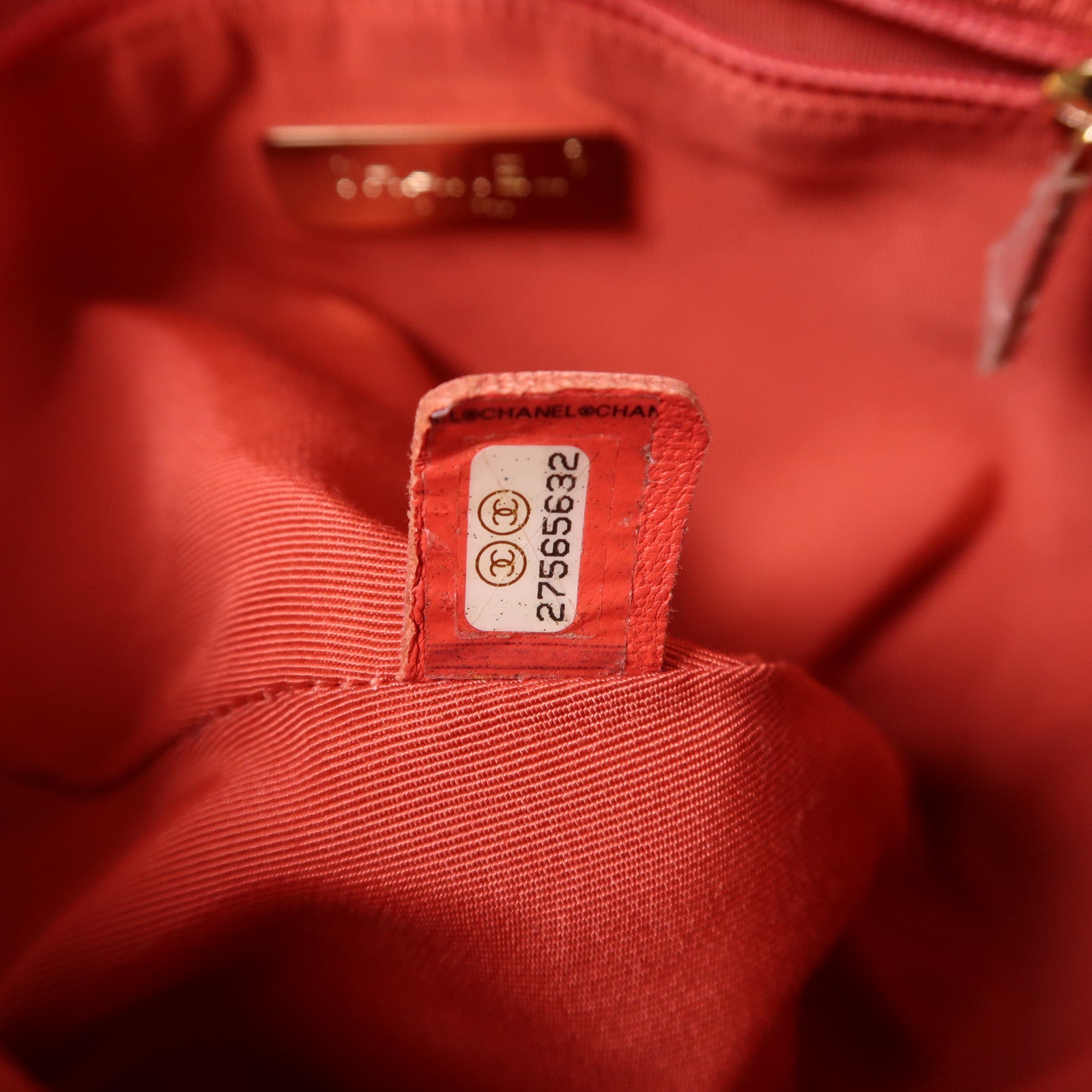 CHANEL 羊皮皮革2 Way Shoulder Bag金扣手挽肩背兩用袋紅色