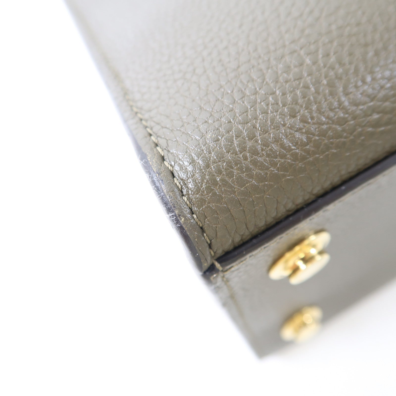 LOUIS VUITTON 牛皮皮革City Steamer金扣手挽肩背兩用袋綠色/米色/黑色