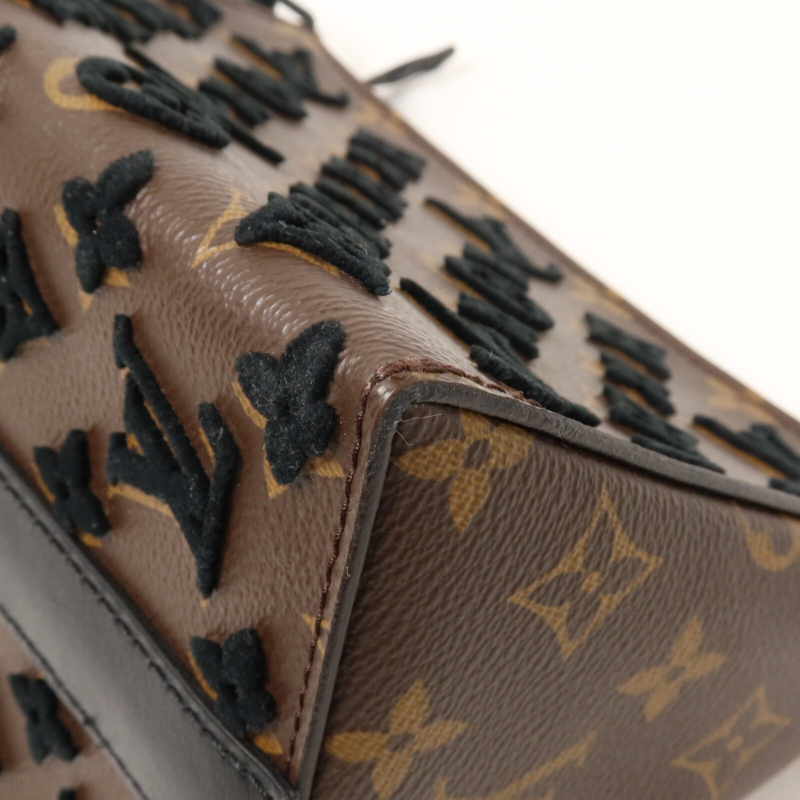 LOUIS VUITTON Monogram Tuffetage Triangle Messenger手挽肩背兩用袋