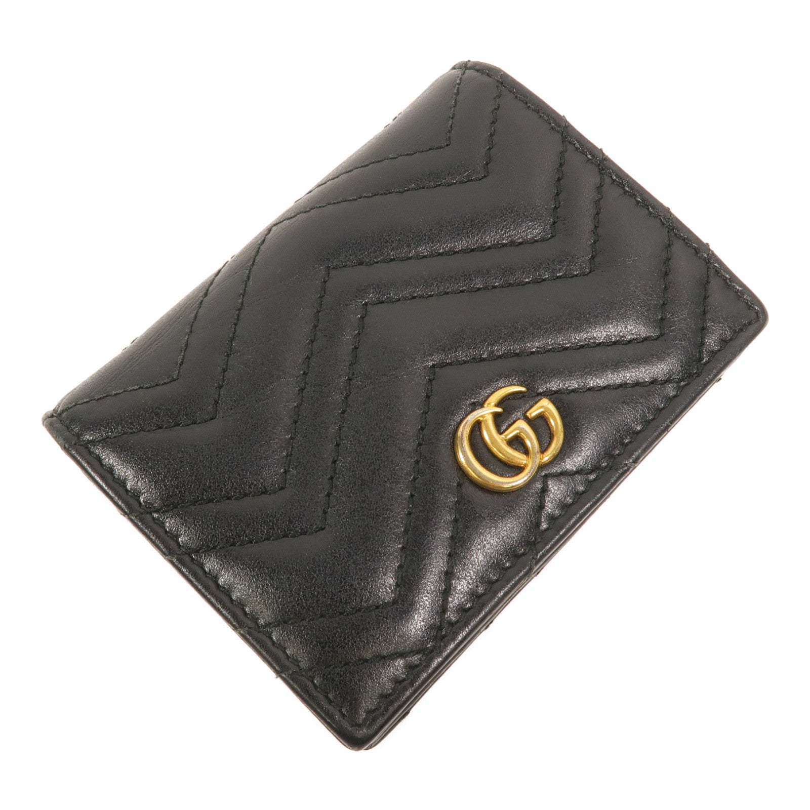 GUCCI 牛皮皮革GG Marmont Wallet錢包