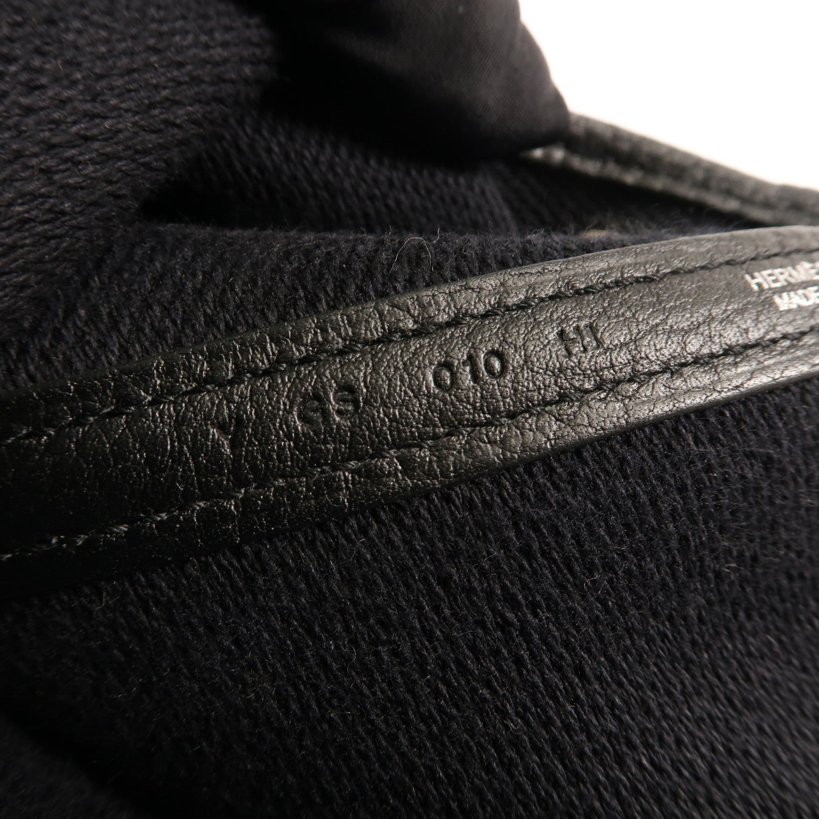 HERMES 帆布Garden Party PM銀扣手挽袋Black/White