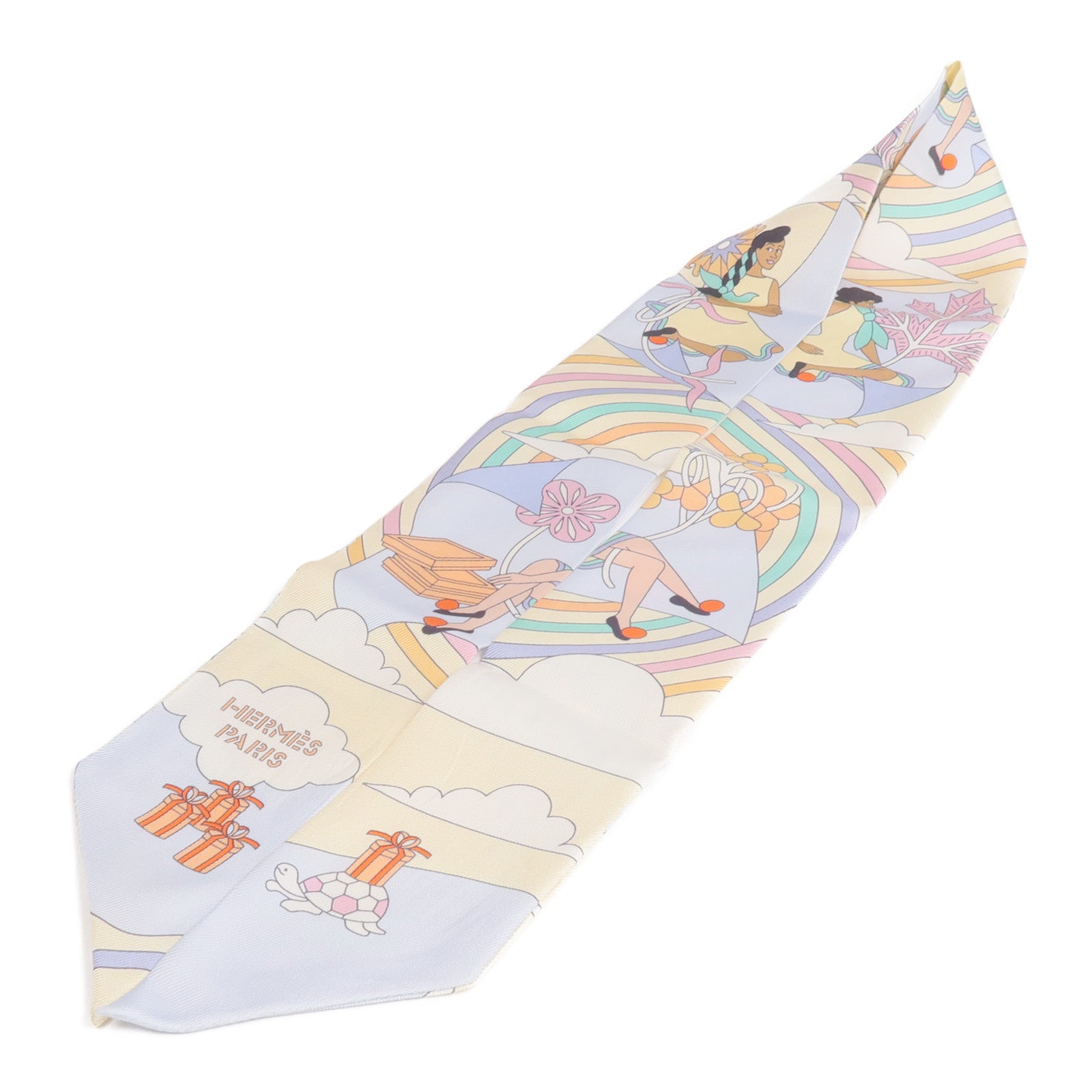 HERMES 絲質Twilly絲巾