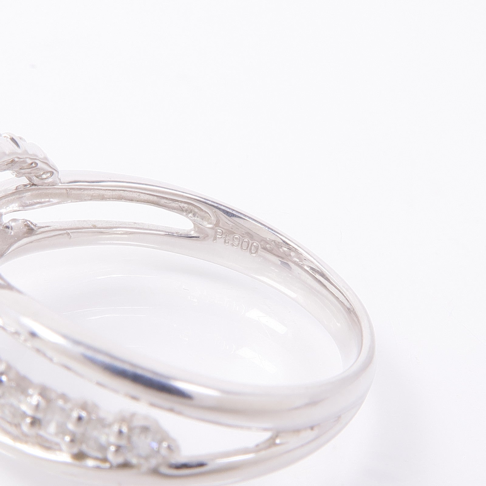 JEWELRY PT900鉑金Diamond Ring鑽石戒指US#6.5