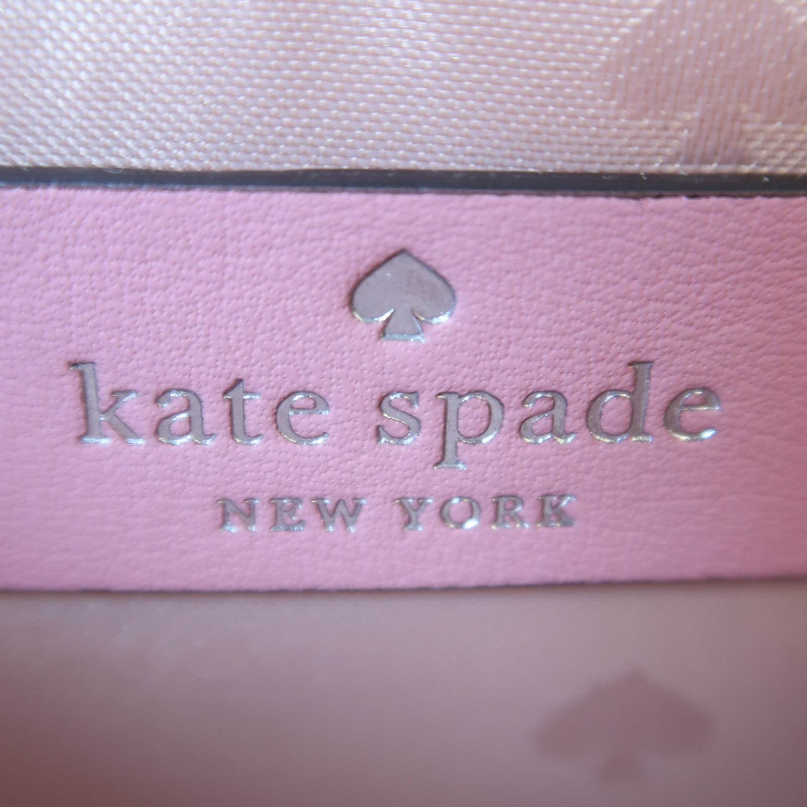 Kate Spade 斜紋軟呢Shoulder Bag銀扣鏈帶肩背袋粉紅色