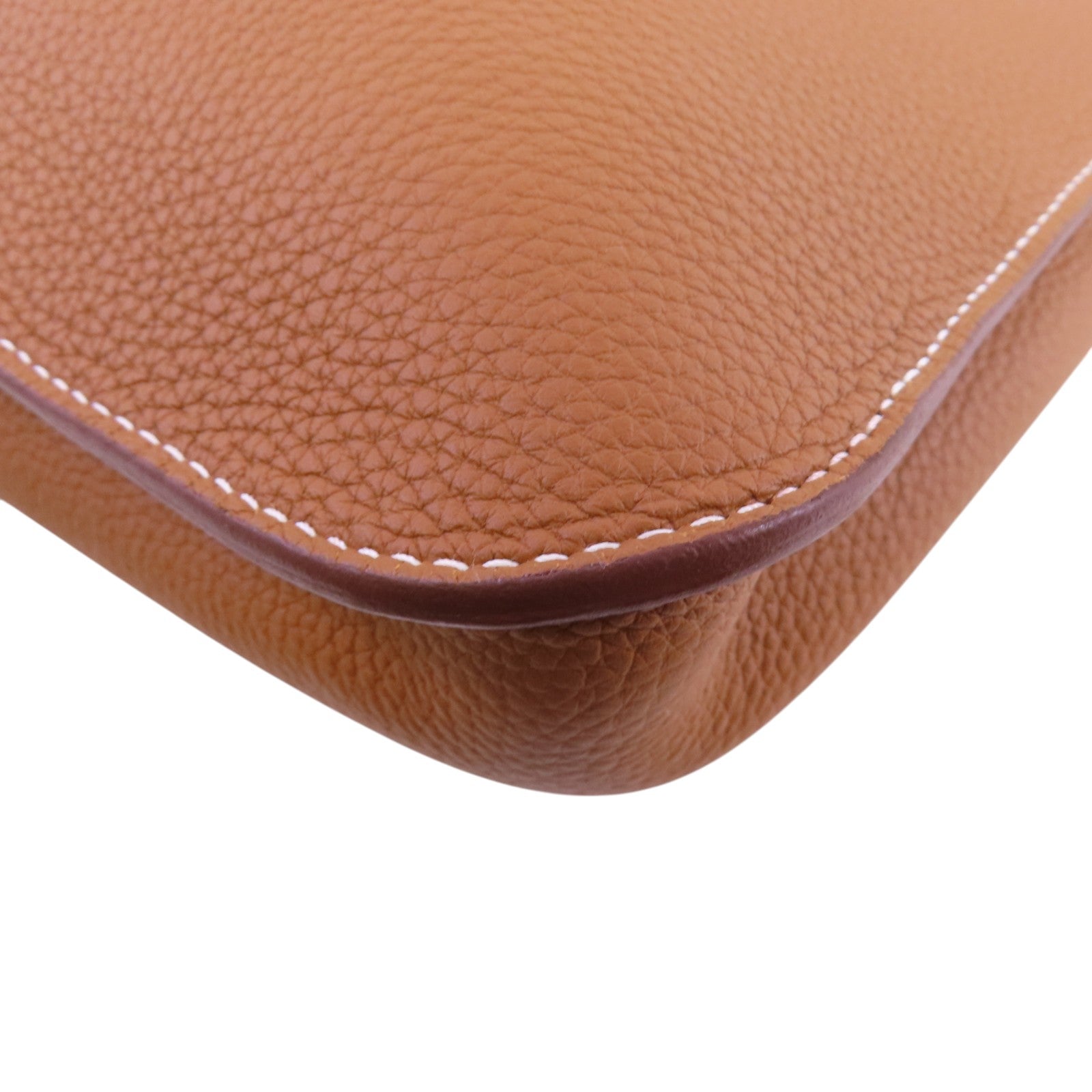 HERMES Togo皮革Steve Light Messenger銀扣肩背袋