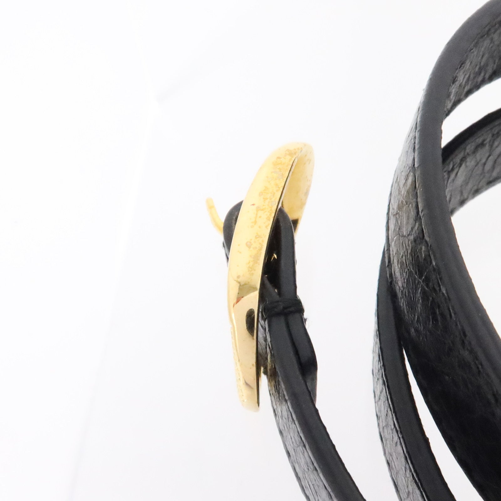 BALENCIAGA 牛皮皮革Giant Triple Tour Bracelet金扣手鏈