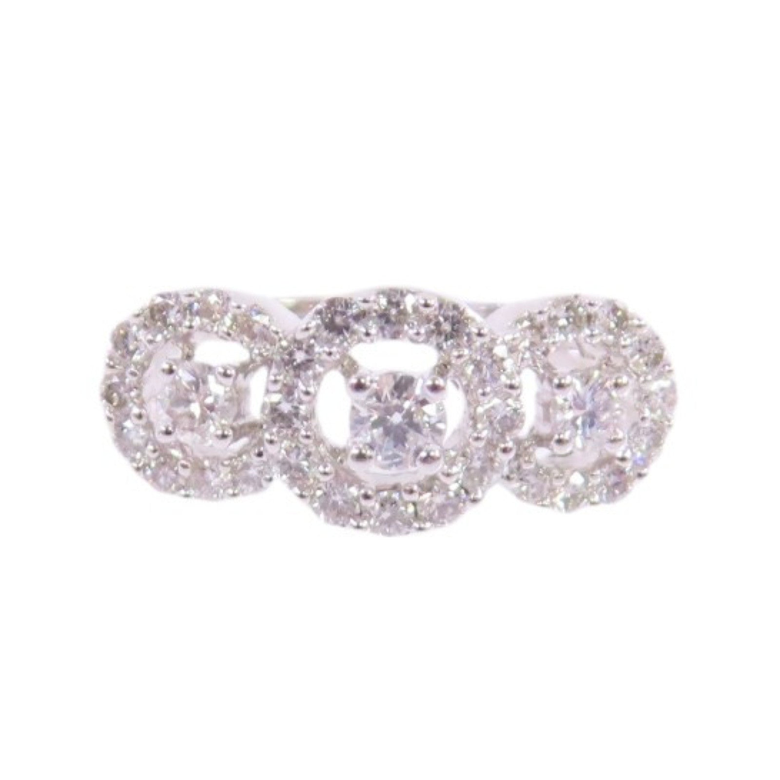JEWELRY 【激減優惠】18K白/鑽石Diamond Ring戒指US#5.75