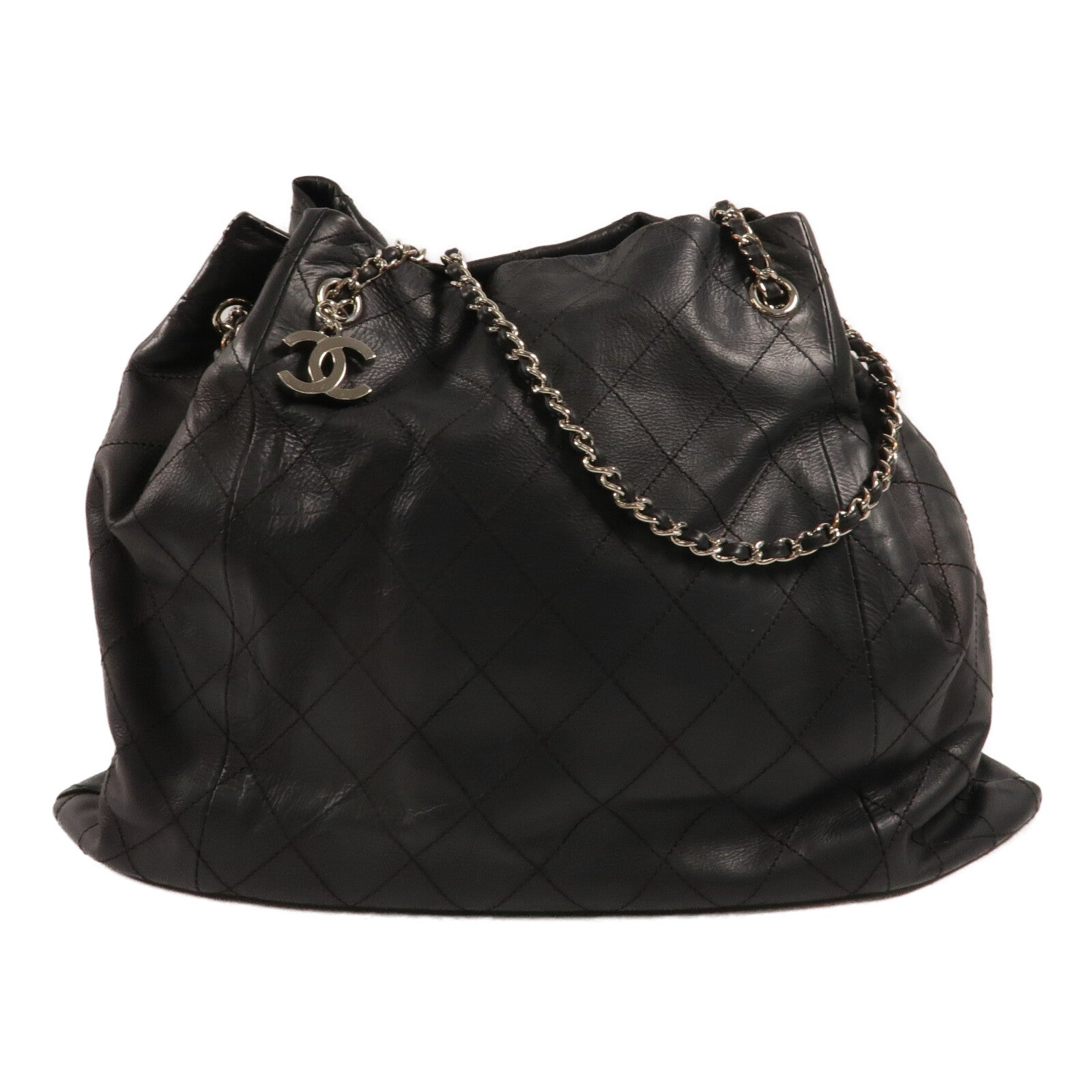 CHANEL 牛皮皮革Shoulder Bag鏈帶肩背袋