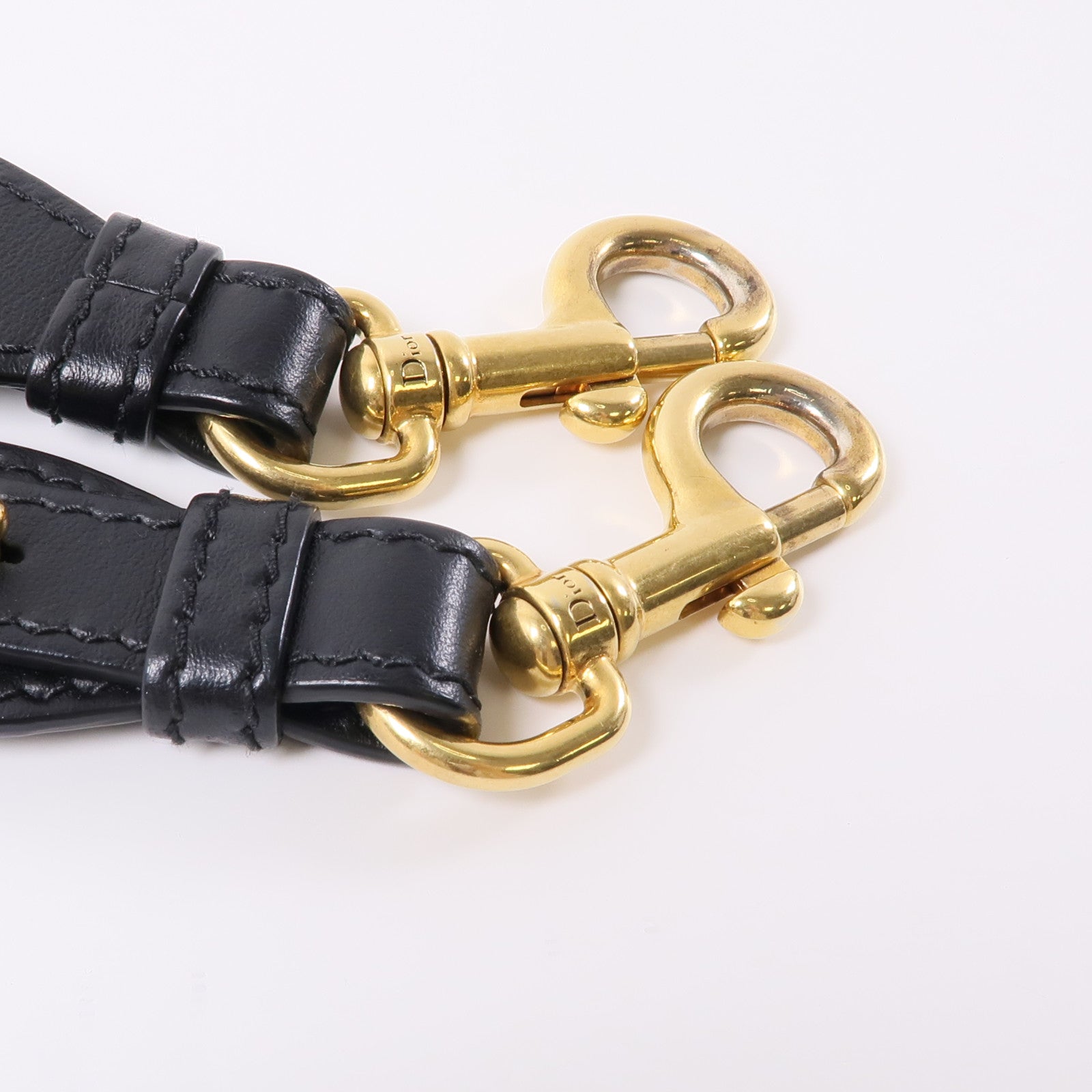 Dior 帆布Shoulder Strap金扣肩帶藍色