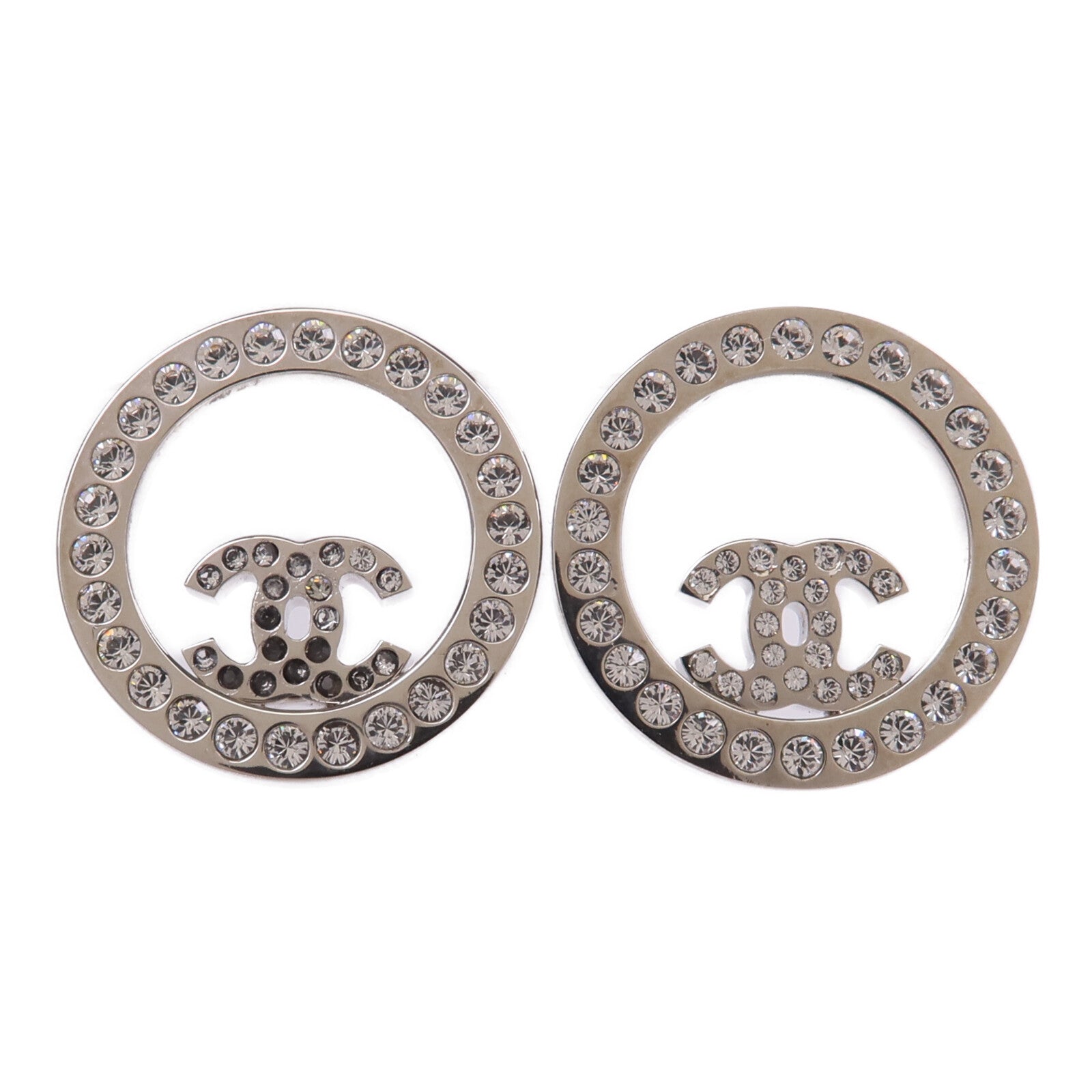 CHANEL 【激減優惠】金屬Earrings銀扣耳環