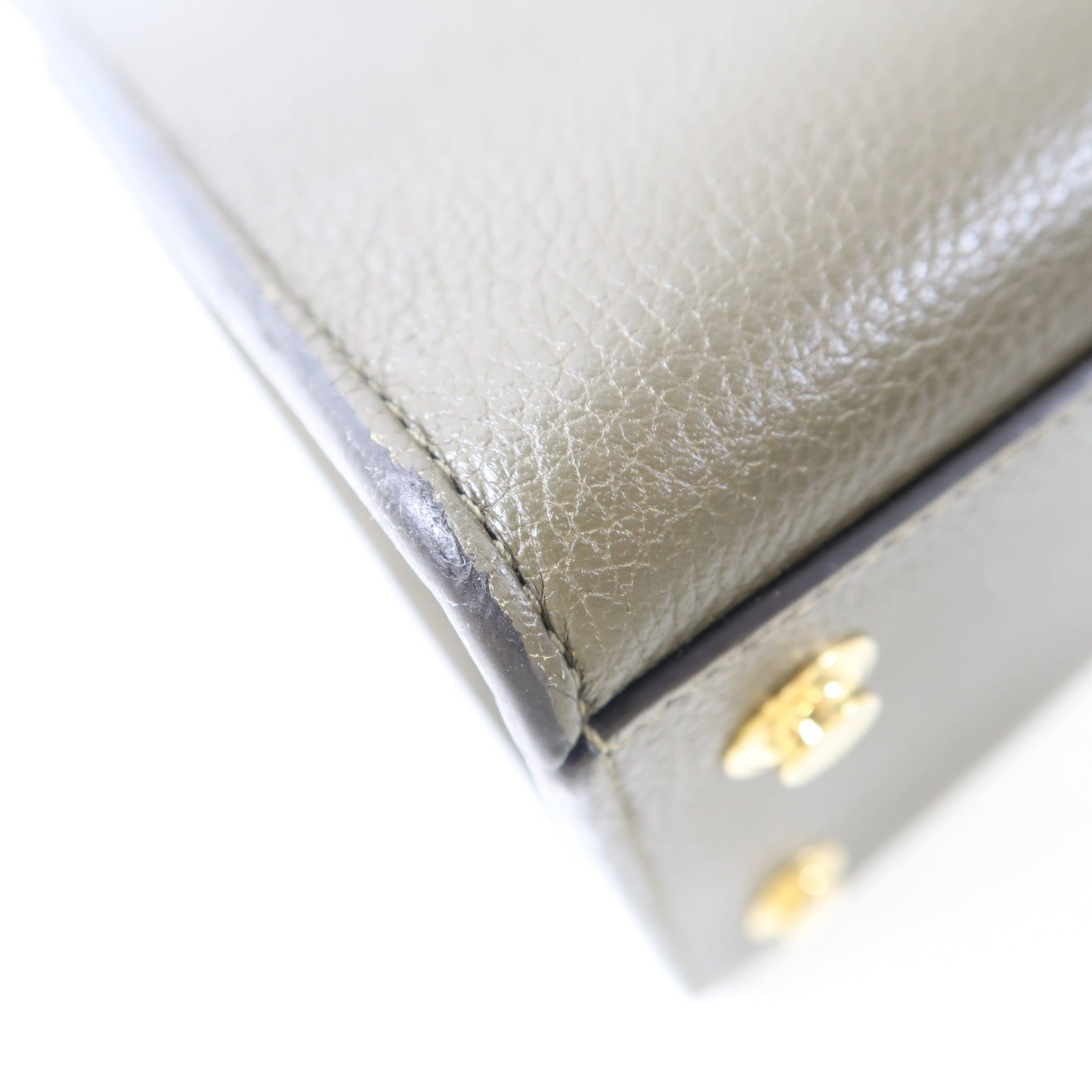 LOUIS VUITTON 牛皮皮革City Steamer金扣手挽肩背兩用袋綠色/米色/黑色