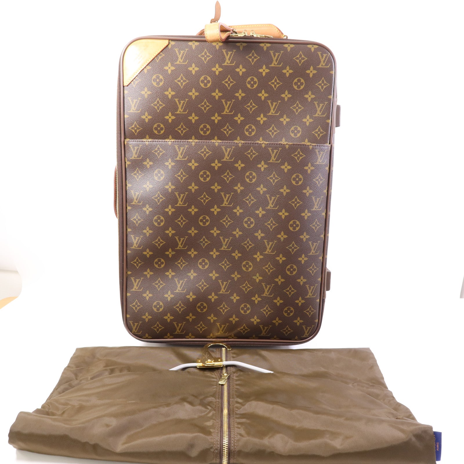 LOUIS VUITTON Monogram Pegase 60 Suitcase金扣行李箱