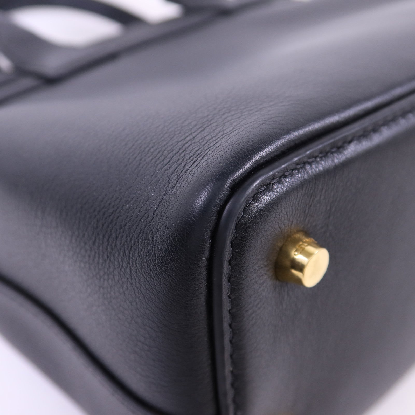 CELINE 牛皮皮革Teen Celine Conti Bag金扣手挽肩背兩用袋