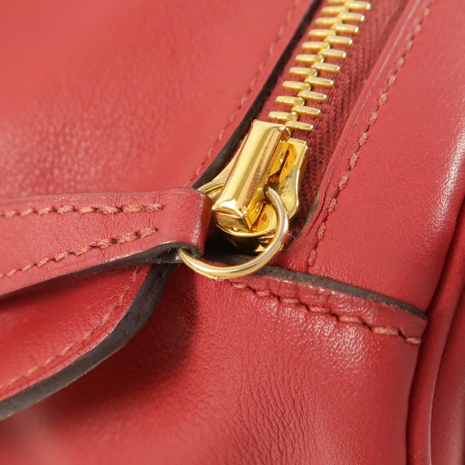 HERMES 皮革Lindy 30手挽肩背兩用袋Rouge Grenat