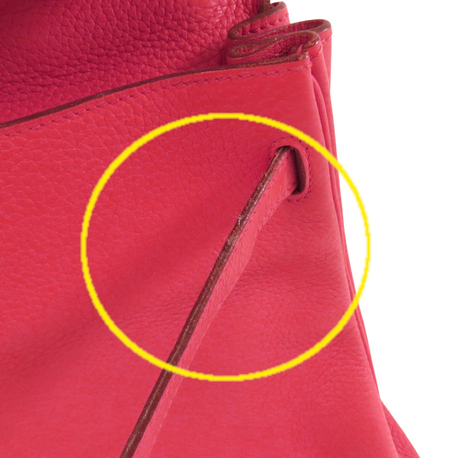 HERMES Clemence皮革Kelly 35銀扣手挽肩背兩用袋