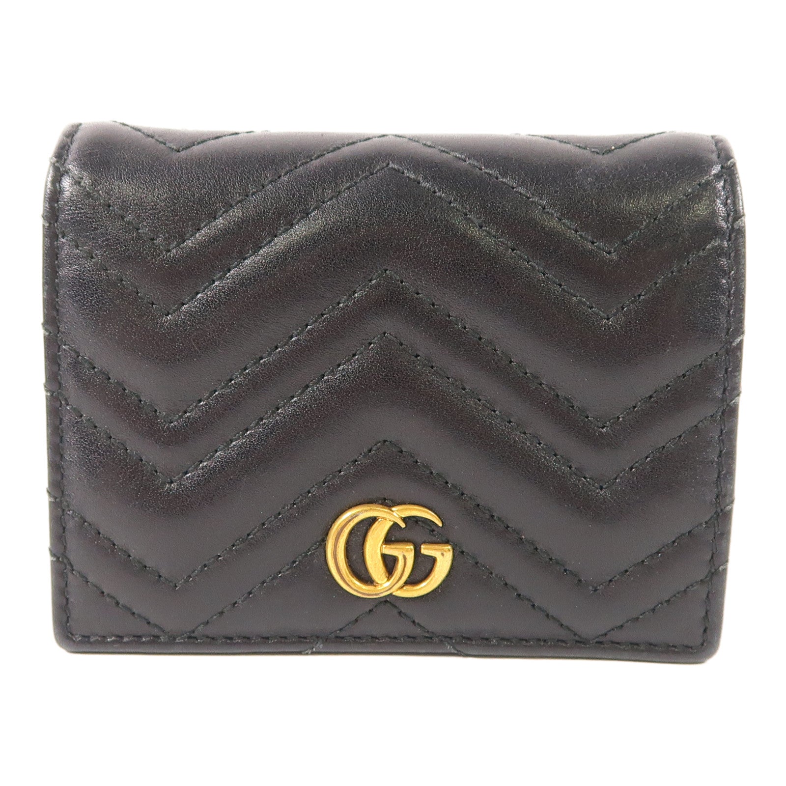 GUCCI 牛皮皮革Wallet金扣錢包