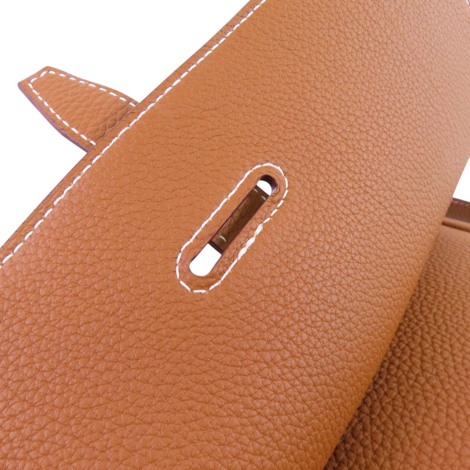 HERMES Togo皮革Steve Light Messenger銀扣肩背袋