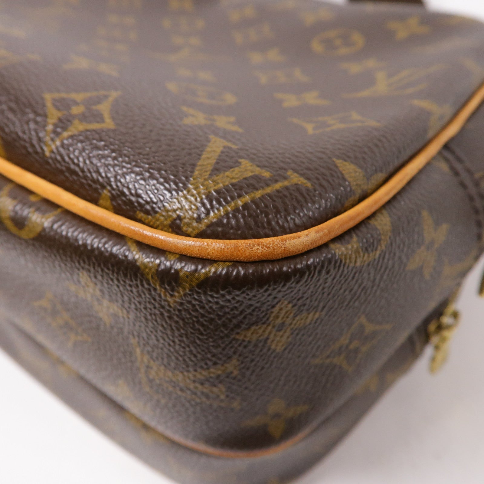 LOUIS VUITTON Monogram Reporter金扣肩背袋啡色