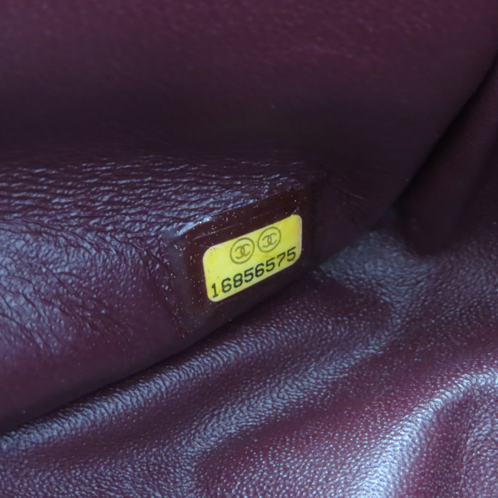 CHANEL 羊皮皮革Large Classic銀扣鏈帶肩背袋黑色