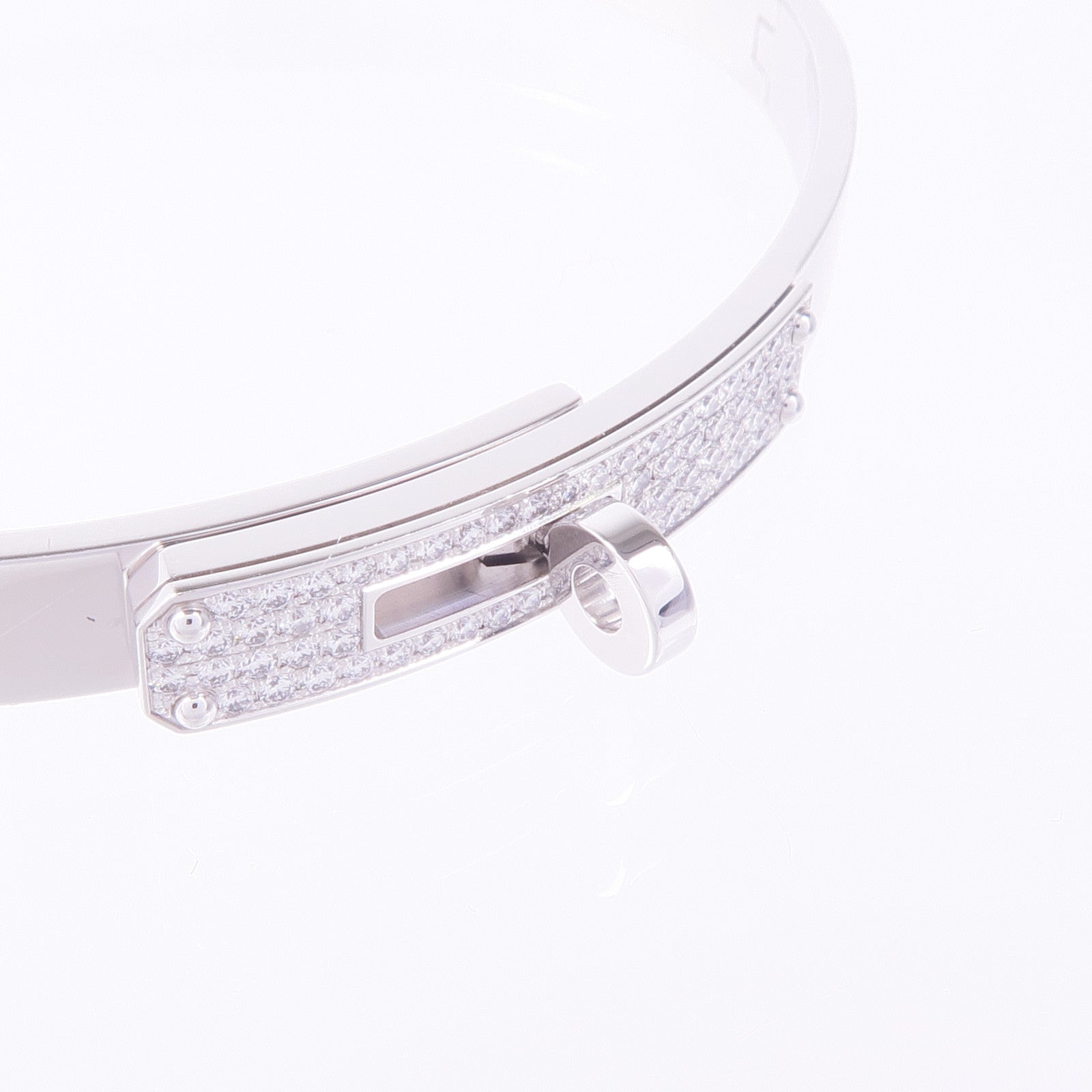 HERMES 18K白金Kelly Diamond Bracelet鑽石手鐲