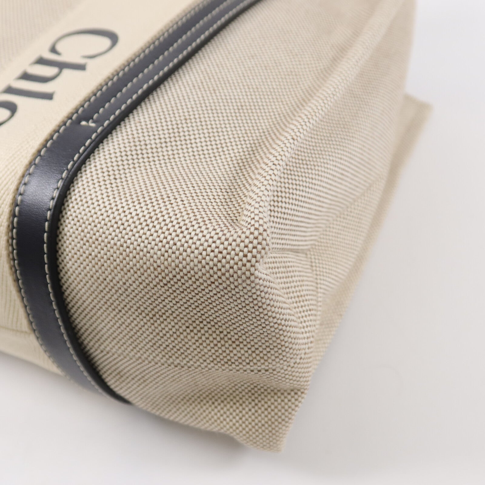 Chloe 帆布Woody Tote Medium肩背袋