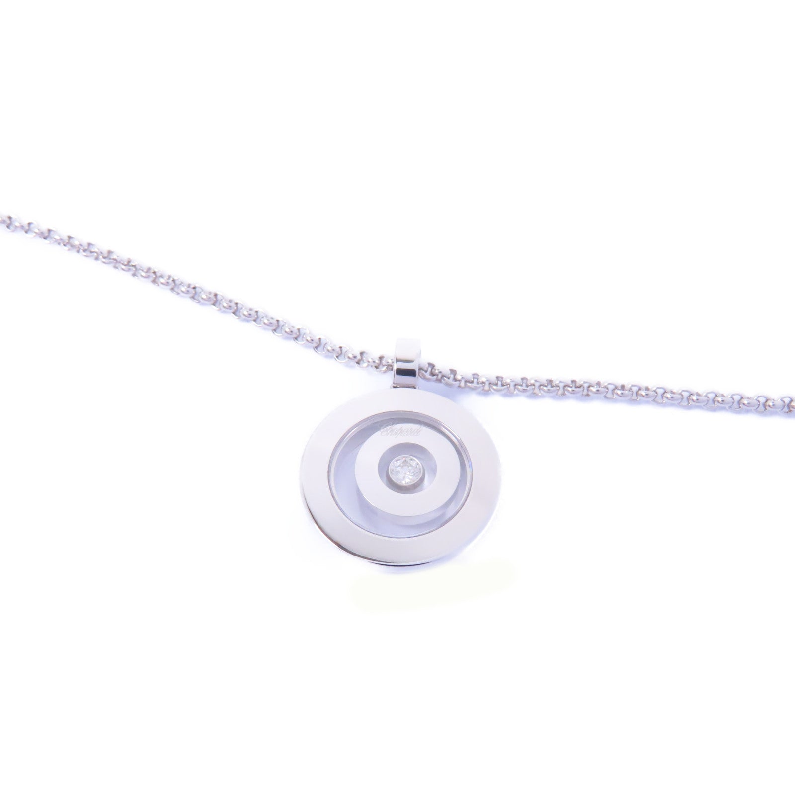Chopard 18K白金/鑽石Happy Spirit Diamond Necklace項鏈