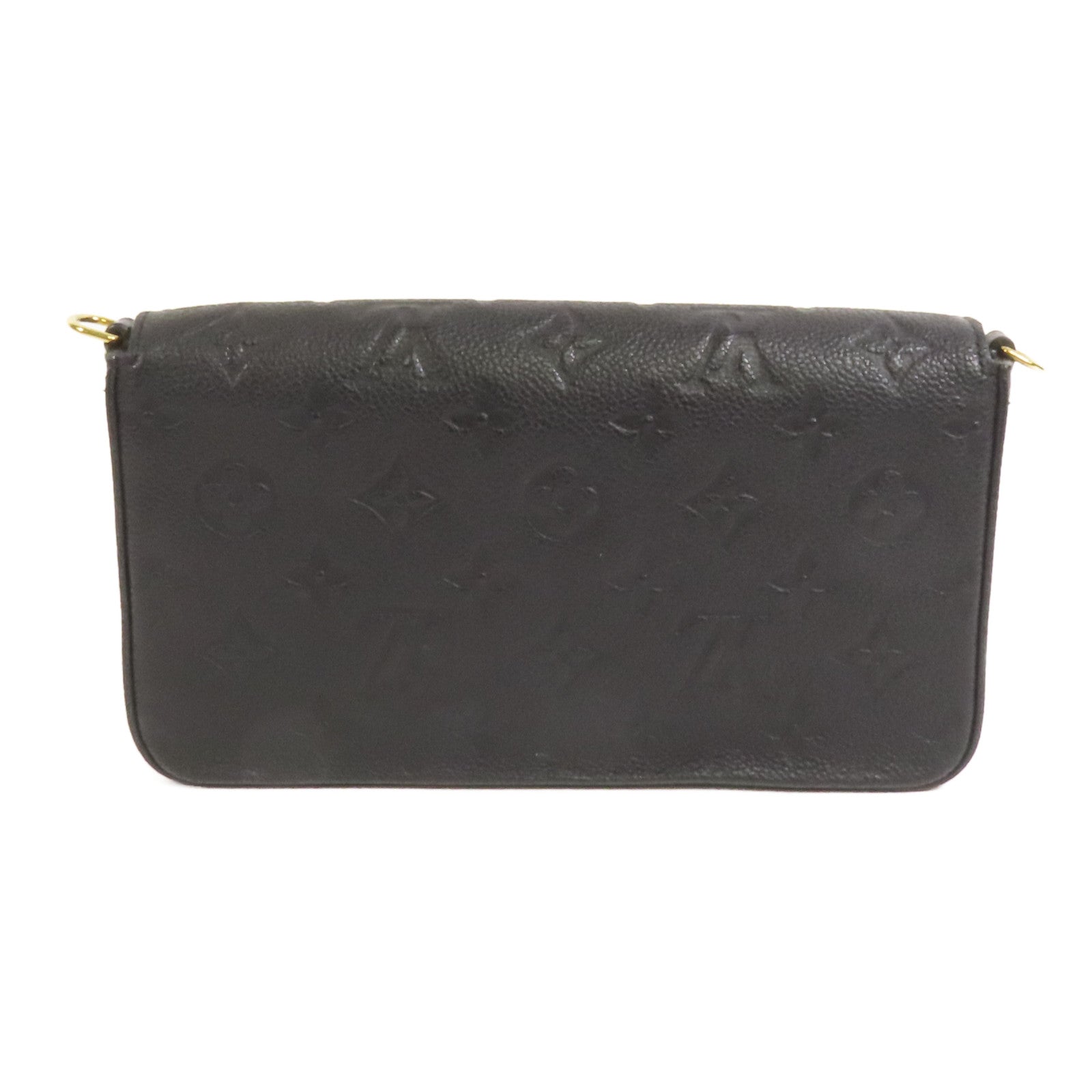 LOUIS VUITTON Monogram Empreinte Felicie Pochette 金扣鏈帶肩背袋