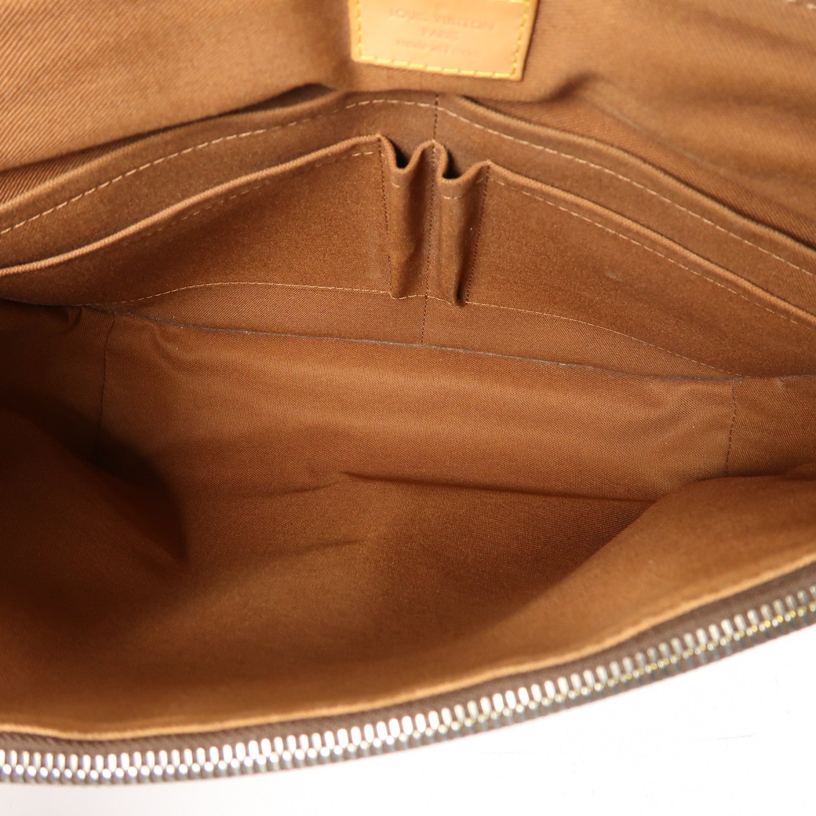 LOUIS VUITTON Monogram Abbesses金扣肩背袋棕色