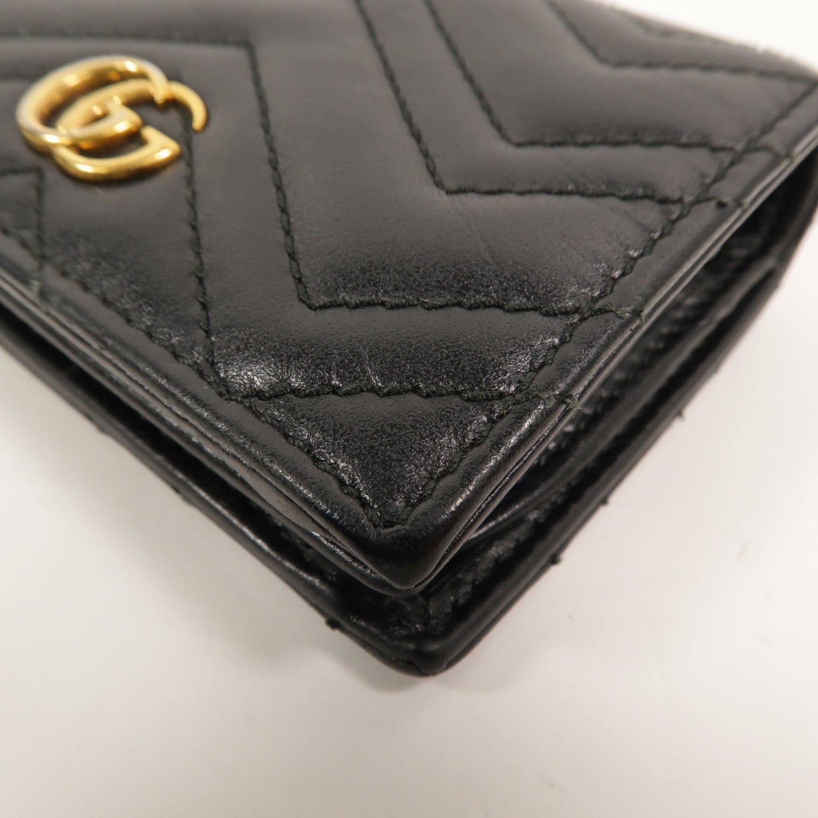 GUCCI 牛皮皮革GG Marmont Wallet錢包