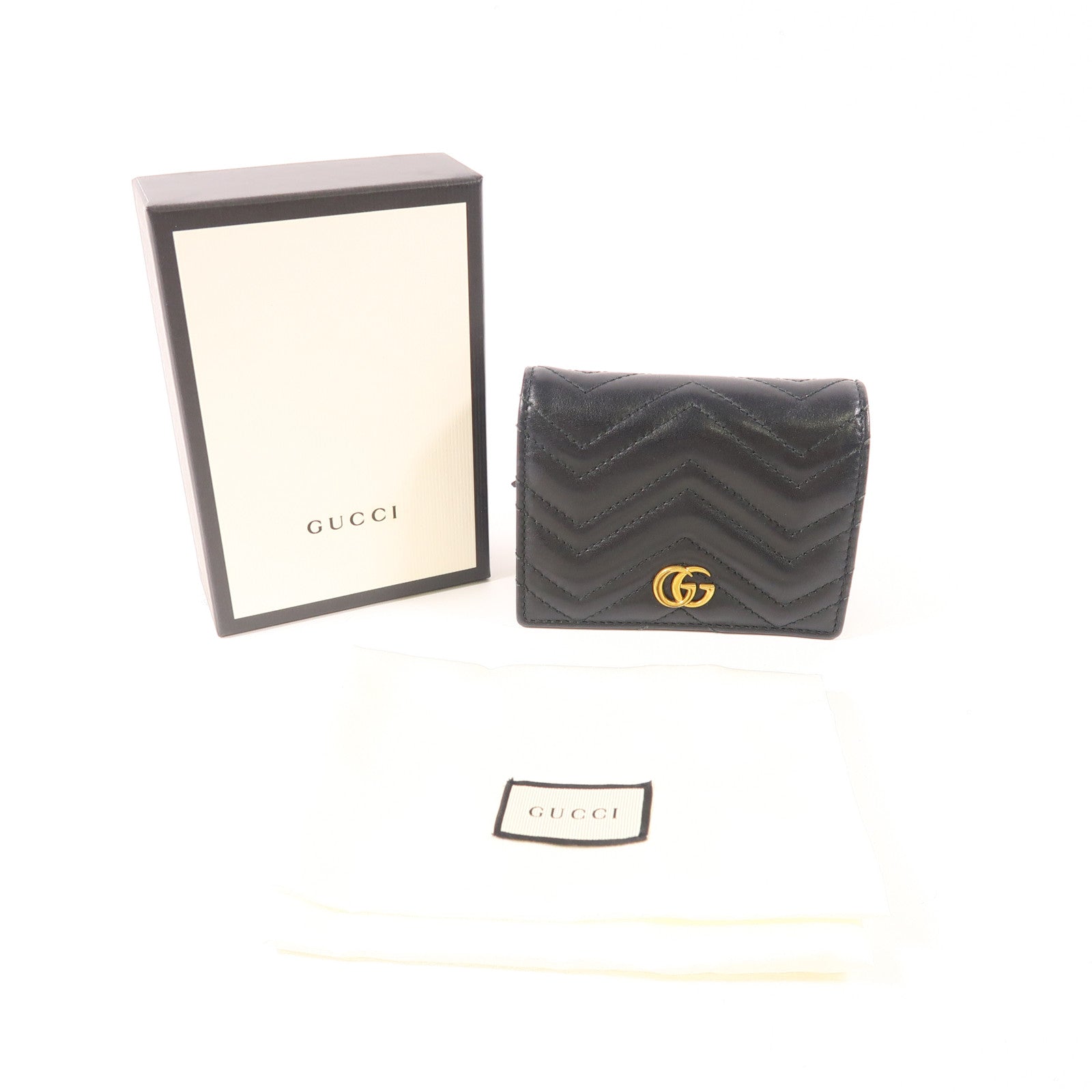 GUCCI 牛皮皮革Wallet金扣錢包