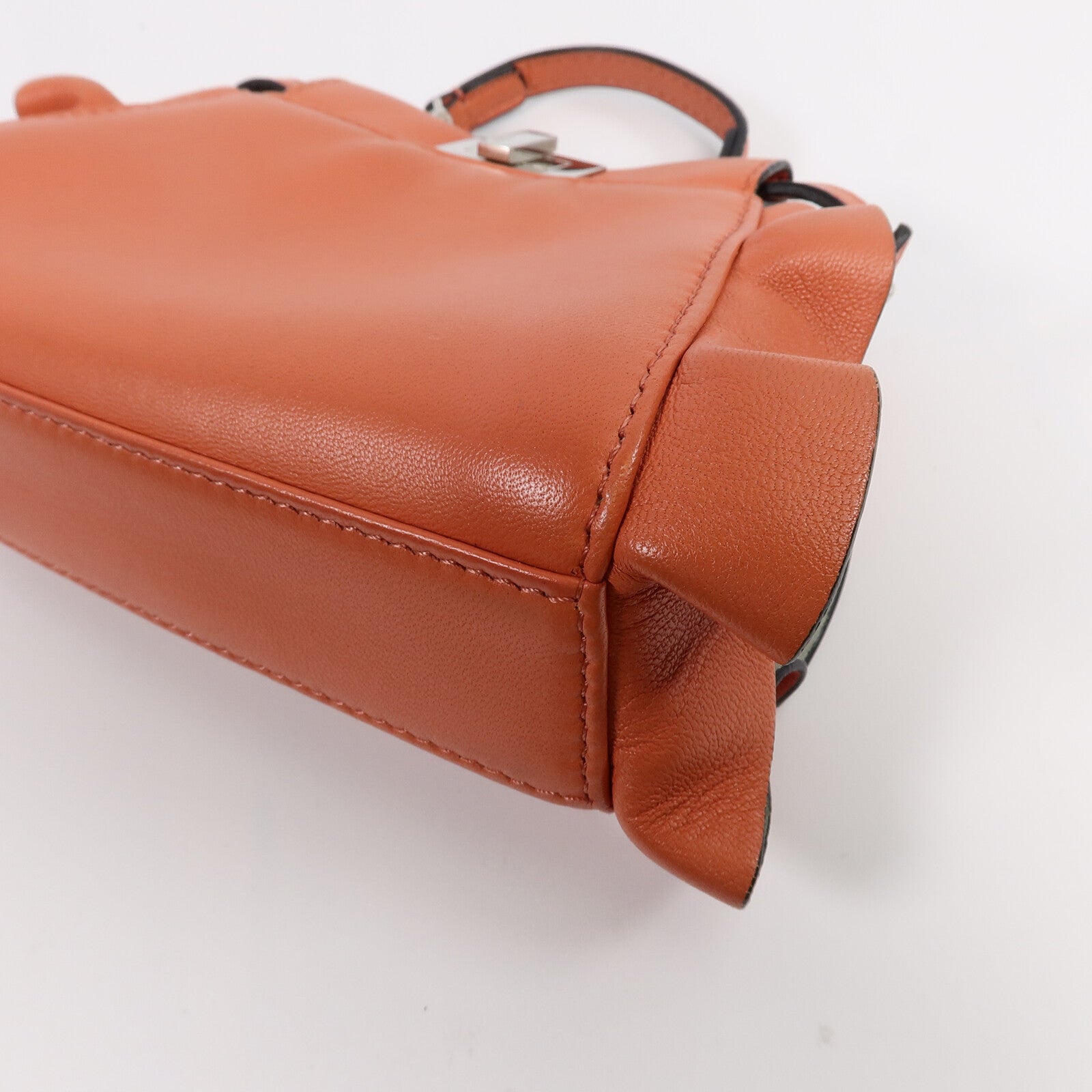 FENDI 羊皮皮革Mini Peekaboo手挽肩背兩用袋