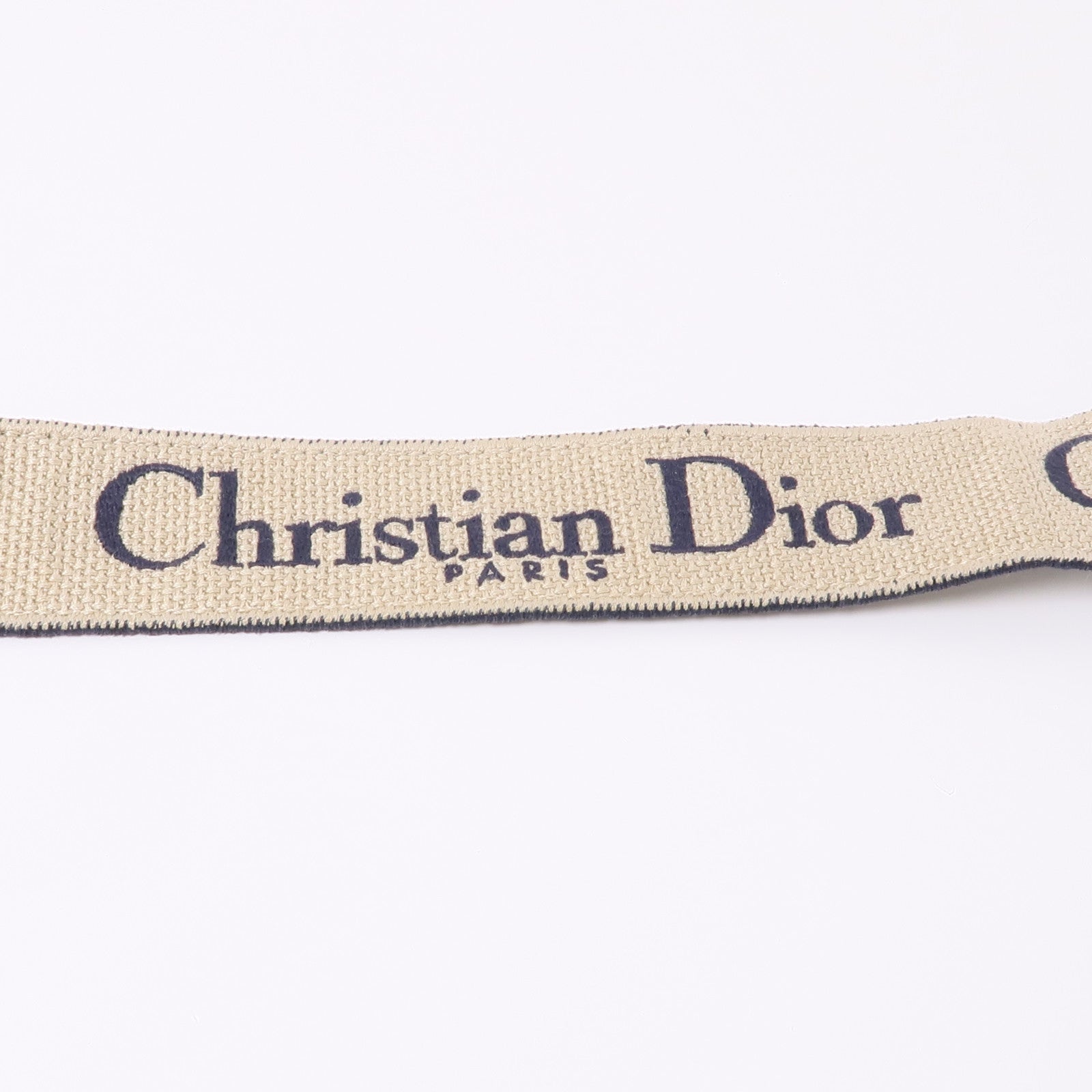 Dior 帆布Shoulder Strap金扣肩帶藍色