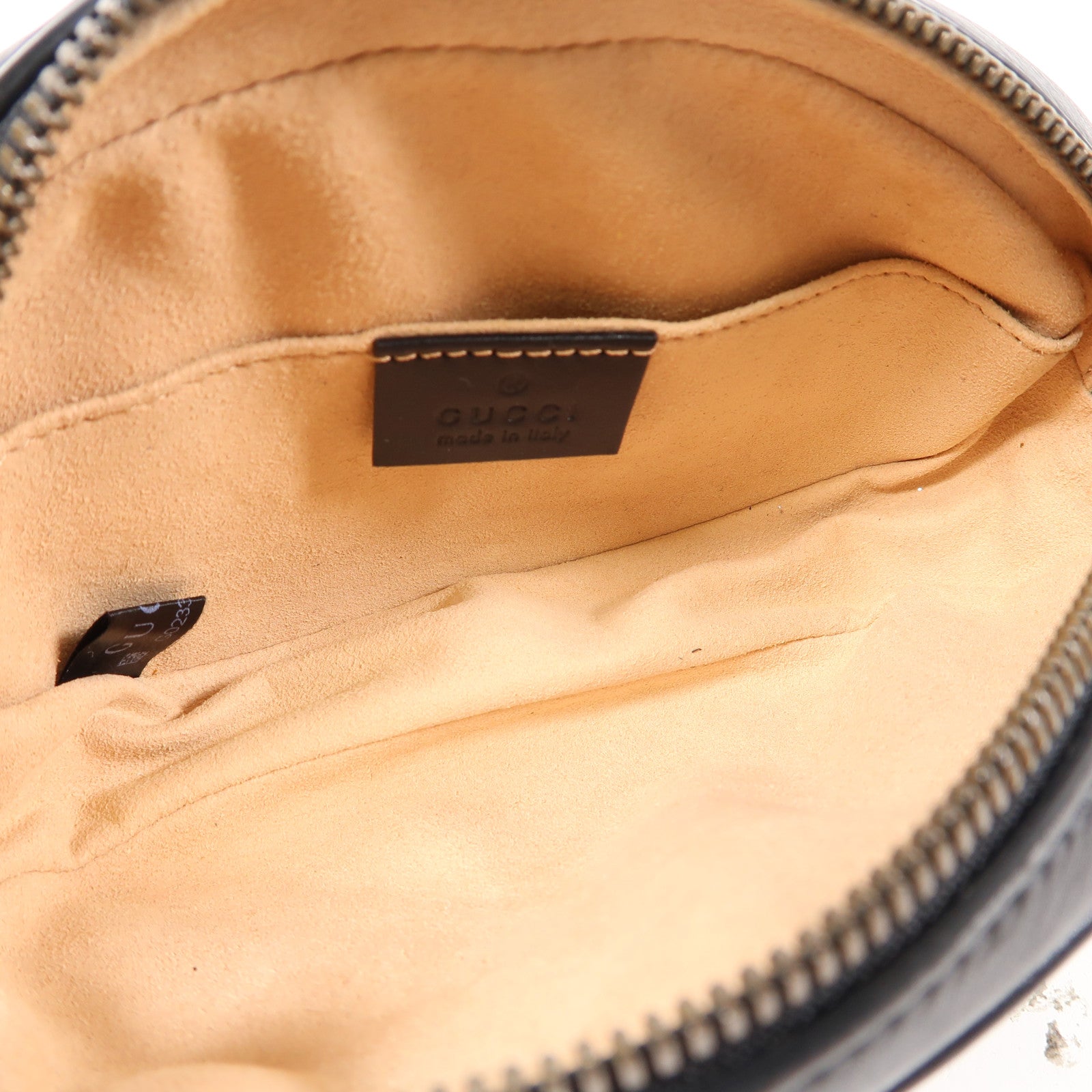 GUCCI 【激減優惠】斜紋牛皮皮革GG Marmont Waist Bag金扣腰包黑色