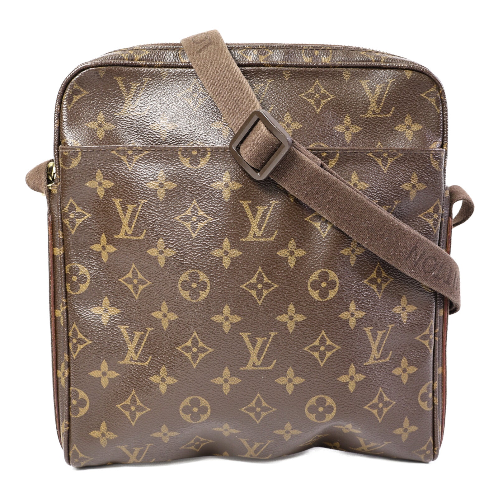 LOUIS VUITTON Monogram Trotteur Beaubourg金扣肩背袋