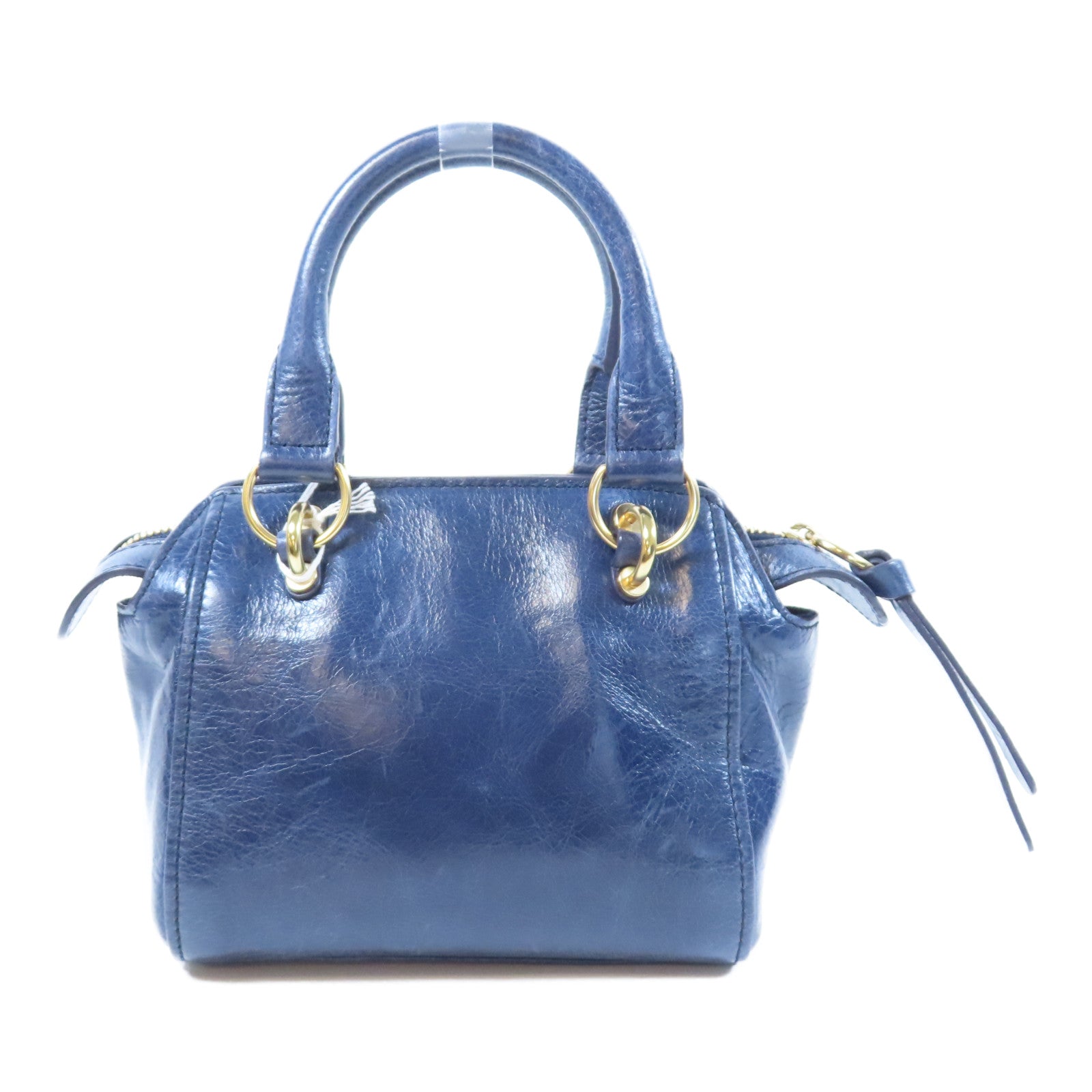 SEE BY CHLOE 【激減優惠】牛皮皮革2 Way Shoulder Bag金扣手挽肩背兩用袋藍色