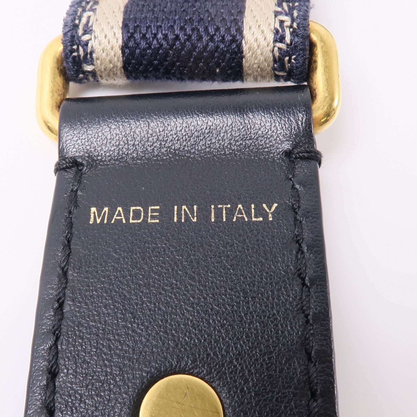 Dior 【激減優惠】帆布Shoulder Strap金扣肩帶藍色