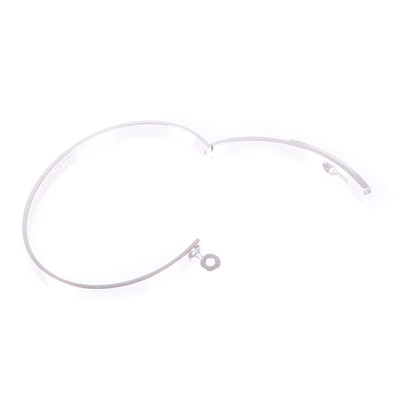 HERMES 18K白金Kelly Diamond Bracelet鑽石手鐲