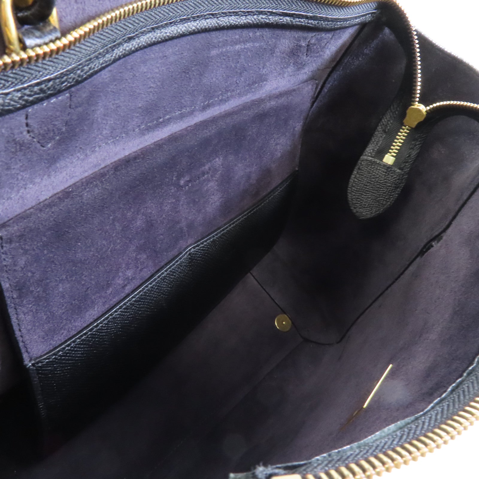 CELINE 牛皮皮革Mini Belt Bag金扣手挽肩背兩用袋黑色