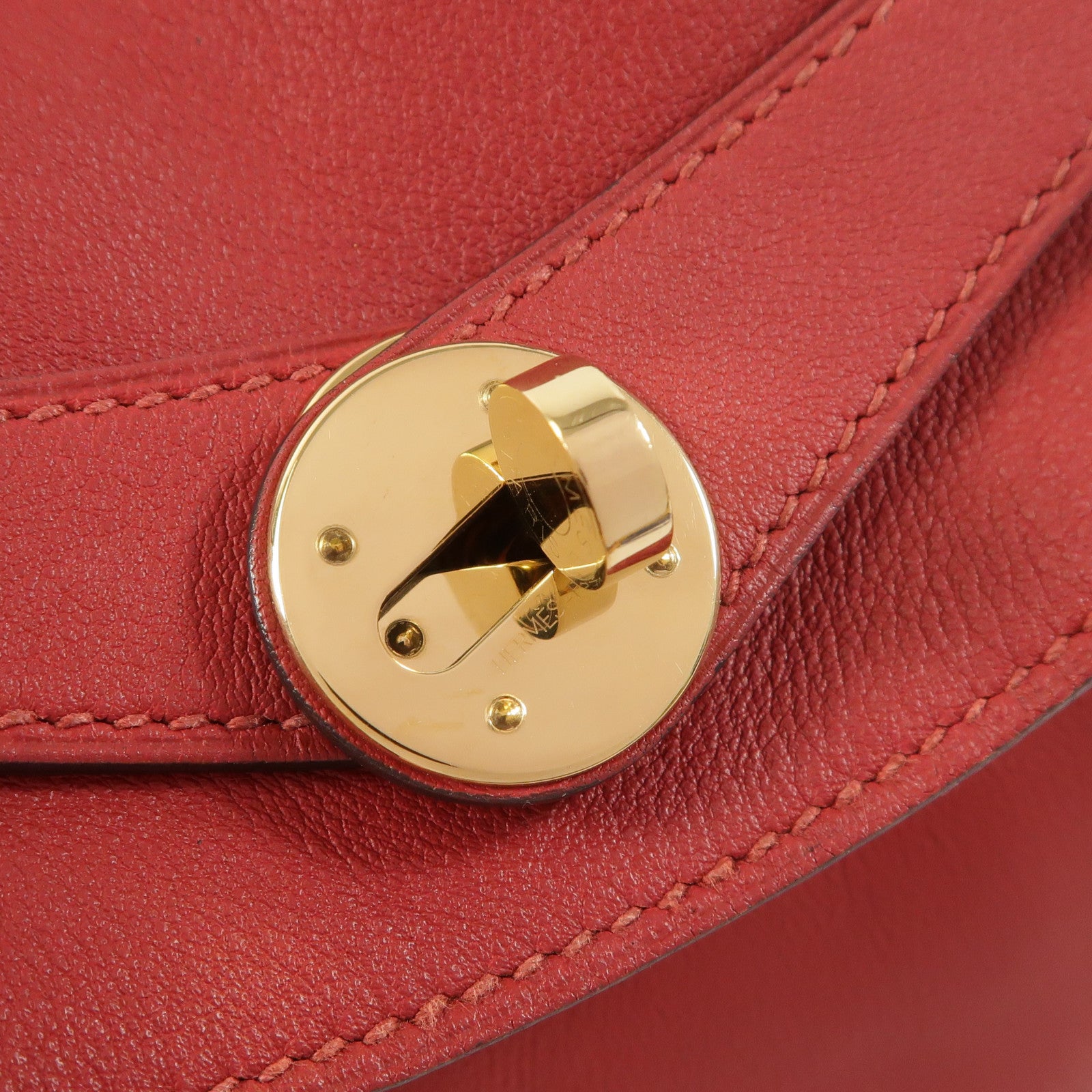HERMES 皮革Lindy 30手挽肩背兩用袋Rouge Grenat