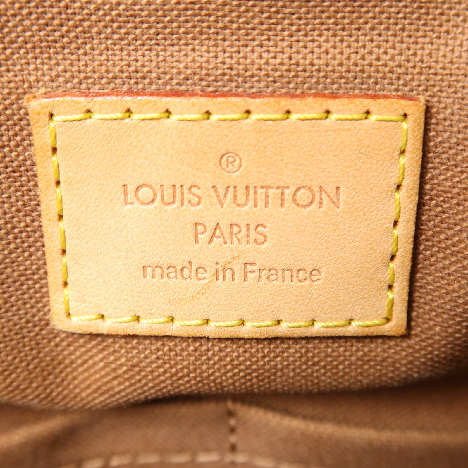LOUIS VUITTON Monogram Abbesses金扣肩背袋棕色