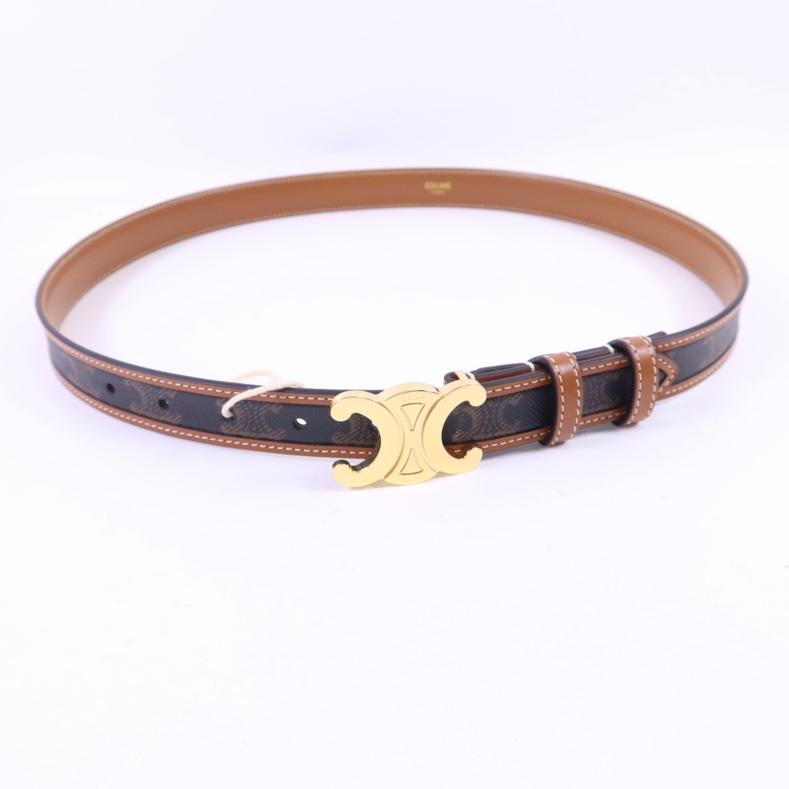 CELINE PVC Belt 85cm金扣皮帶
