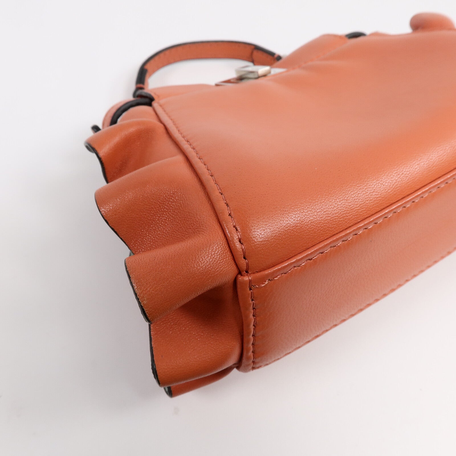 FENDI 羊皮皮革Mini Peekaboo手挽肩背兩用袋