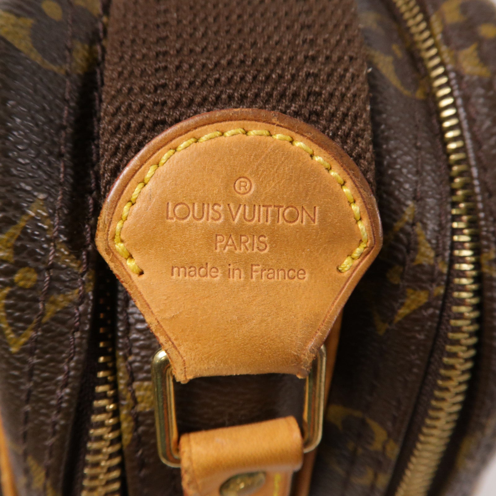 LOUIS VUITTON Monogram Reporter金扣肩背袋啡色