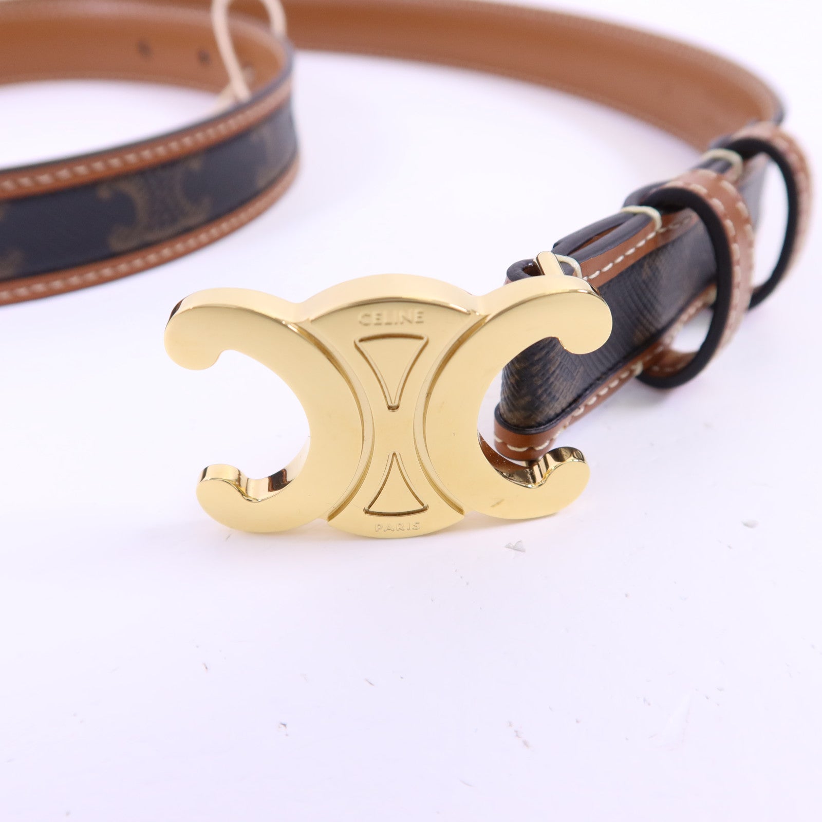 CELINE PVC Belt 85cm金扣皮帶