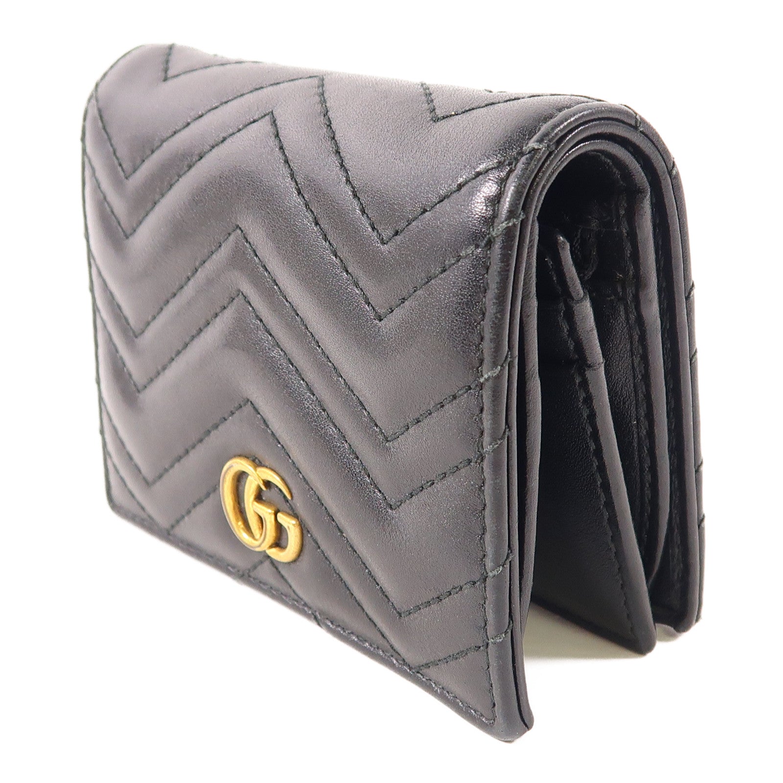 GUCCI 牛皮皮革Wallet金扣錢包