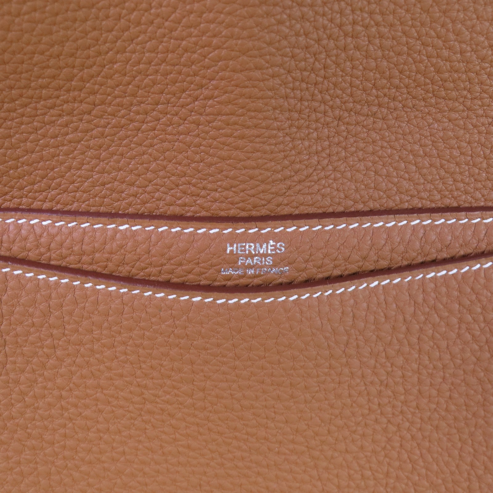 HERMES Togo皮革Steve Light Messenger銀扣肩背袋