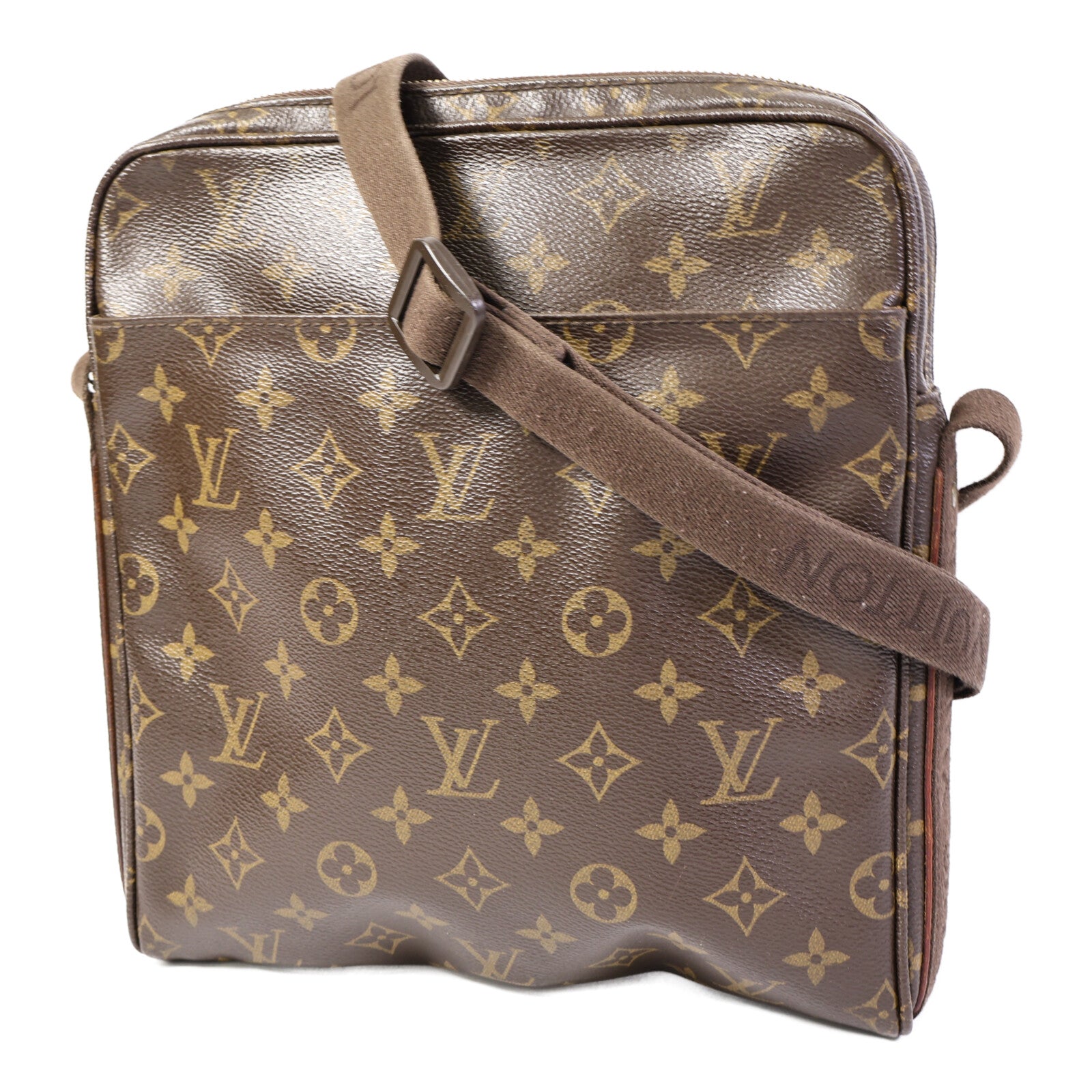 LOUIS VUITTON Monogram Trotteur Beaubourg金扣肩背袋