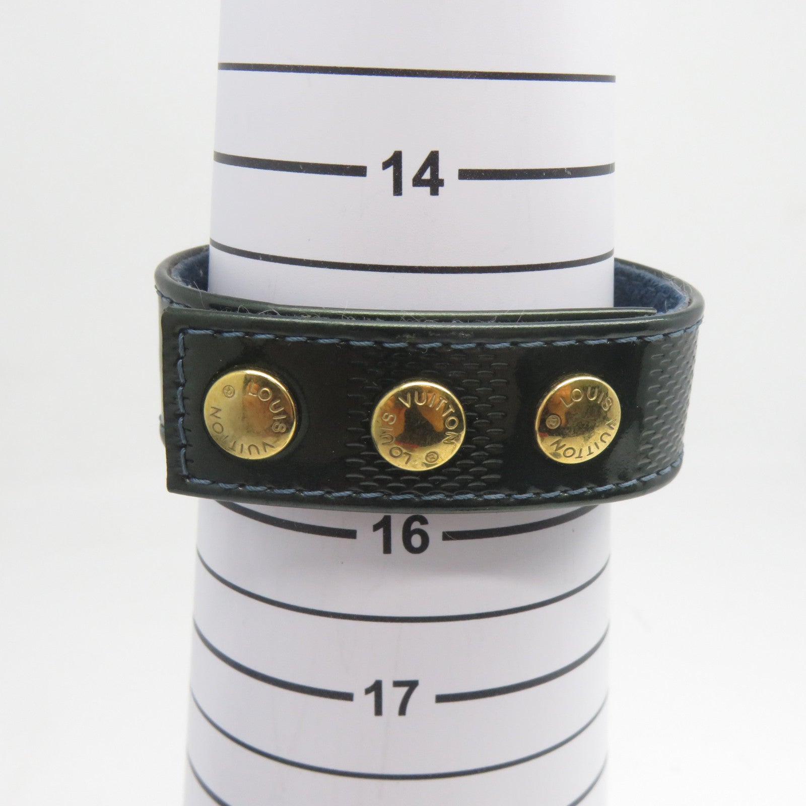 LOUIS VUITTON 【激減優惠】Damier Vernis Bracelet金扣手鐲綠色