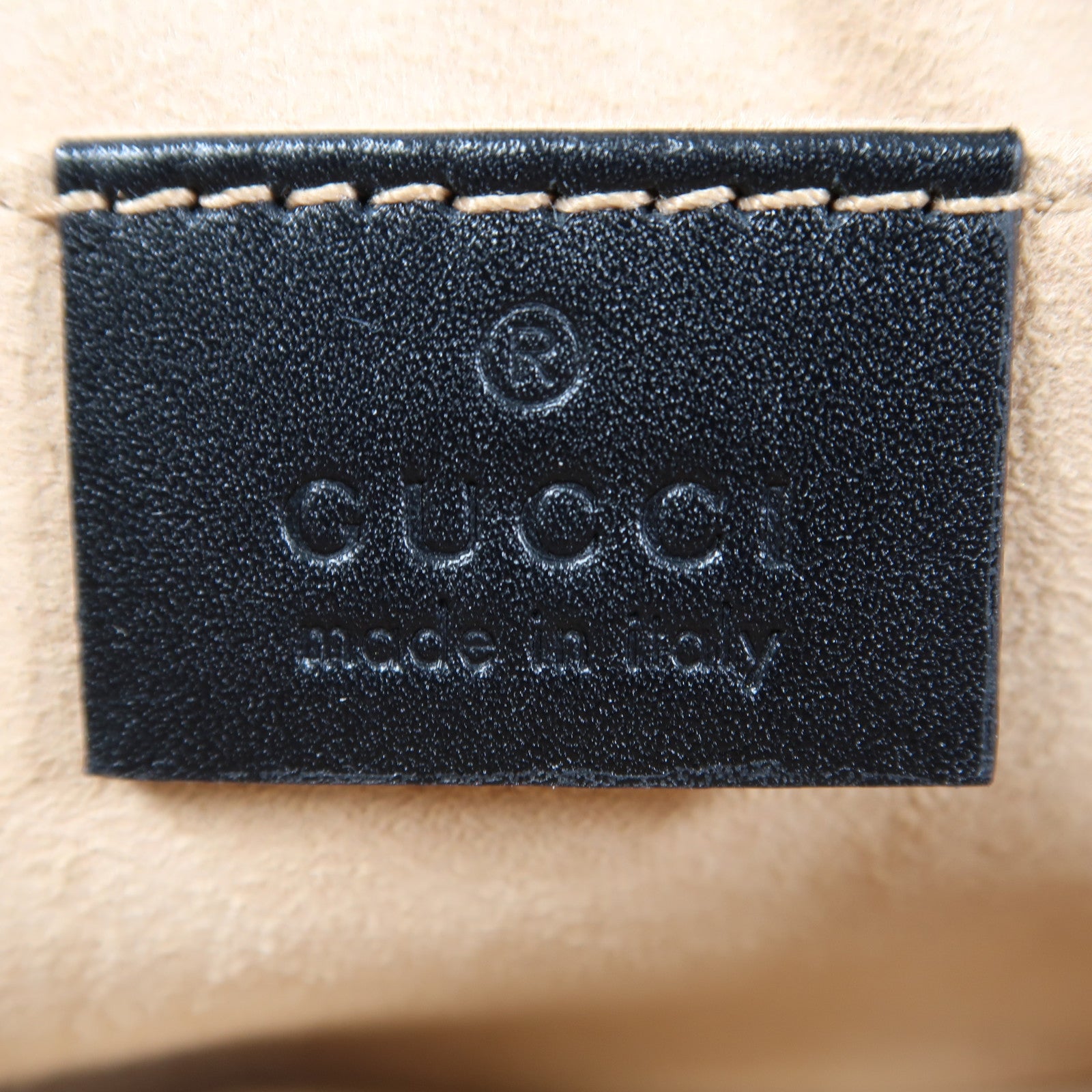 GUCCI 【激減優惠】斜紋牛皮皮革GG Marmont Waist Bag金扣腰包黑色