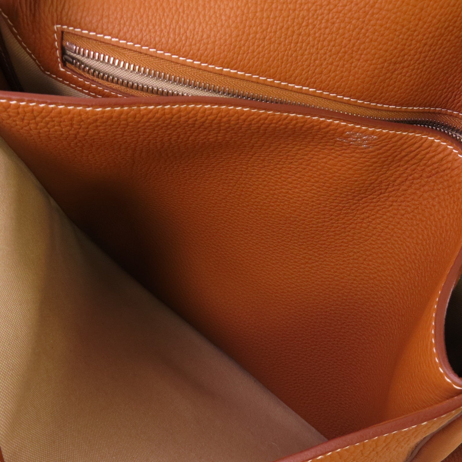 HERMES Togo皮革Steve Light Messenger銀扣肩背袋